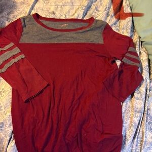Sonoma Red and Gray Women's Top